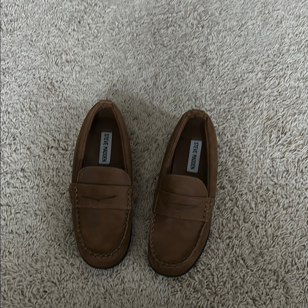 Steve Madden Boys Brown Loafers
